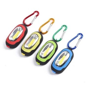 

Creative COB LED Flashlight Light 3-Mode Mini Lamp Key Chain Ring Keychain PVC Lamp Torch Keyring Green/Red/Yellow/Blue