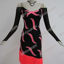 Костюмы для латиноамериканских танцев платье для танцев/Вальс Танго Костюмы для бальных танцев платье для танцев, Обувь для девочек/Для женщин современные Танцы/выполнить костюм/одежда l-1400