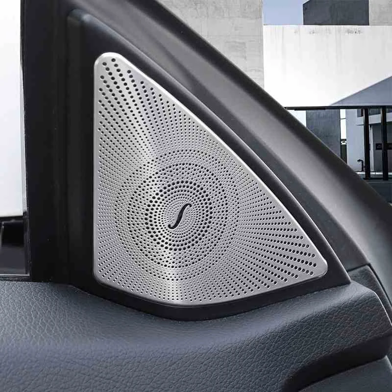 Автомобильный Стайлинг дверной динамик звук украшения громкий динамик Накладка аксессуары для Mercedes Benz E Class Coupe W207 C207 2009-16