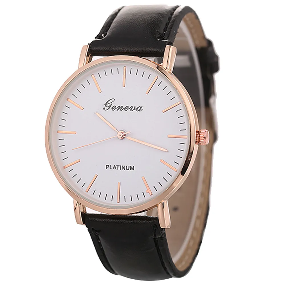 

Unisex Reloj Mujer Fashion Casual Wild Style Watches Men's Women's Leather Stainless Steel Quartz Wrist Watch Bayan Kol Saati *A