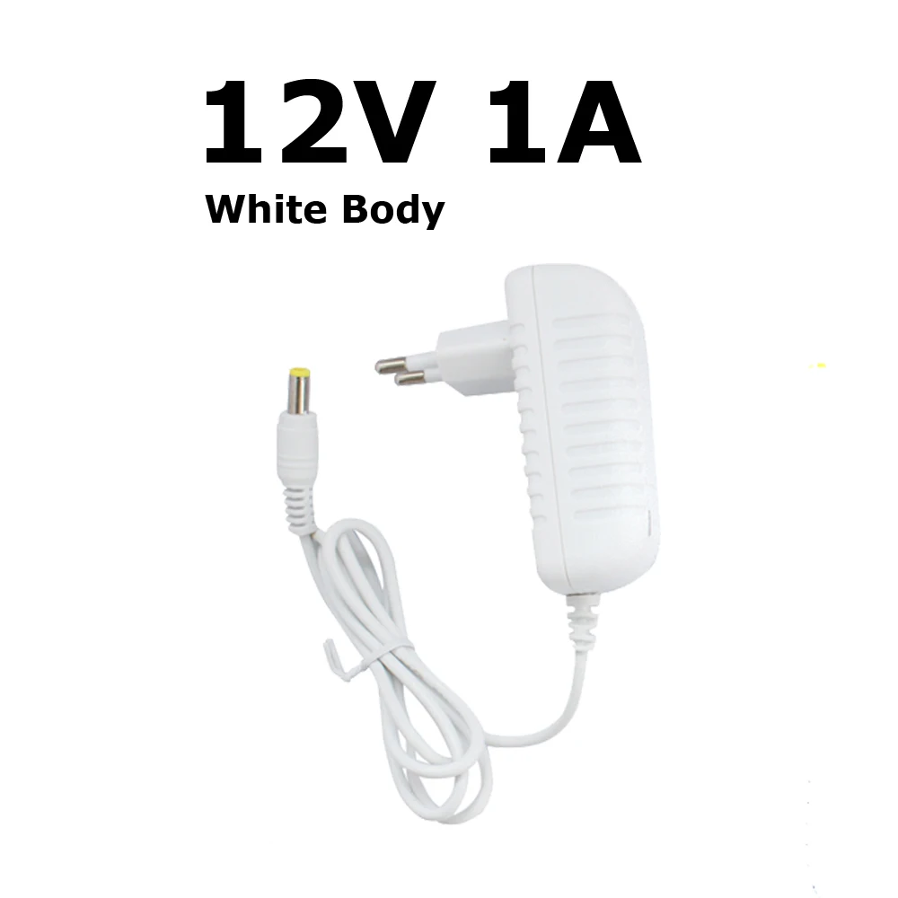 12 volt power supply12V-1A-White