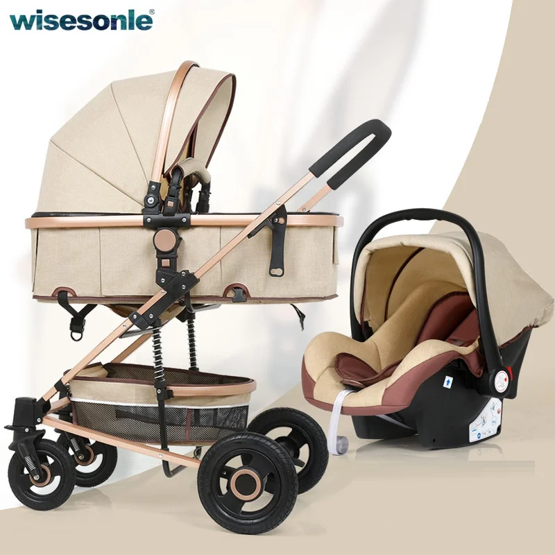 

Baby Stroller 3 in 1 lightweight stroller baby car High Landscape Stroller baby pram strollers for 0-36 months baby trolley