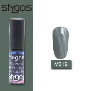 SLYGOS 6 мл Шарм голый розовый 3D Гель-лак драгоценный кошачий глаз УФ-Гель-лак Полупостоянный замачиваемый УФ-лампа магнит для гель-лака - Цвет: M316