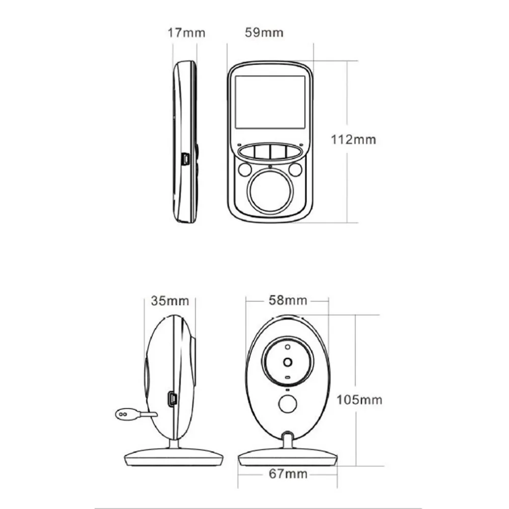 LESHP Wireless Audio Video Baby Monitor 2.4 Inch LCD VB605 Radio Nanny Music Intercom Baby Camera Night Vision Babysitter LESHP Wireless Audio Video Baby Monitor 2.4 Inch LCD VB605 Radio Nanny Music Intercom Baby Camera Night Vision Babysitter