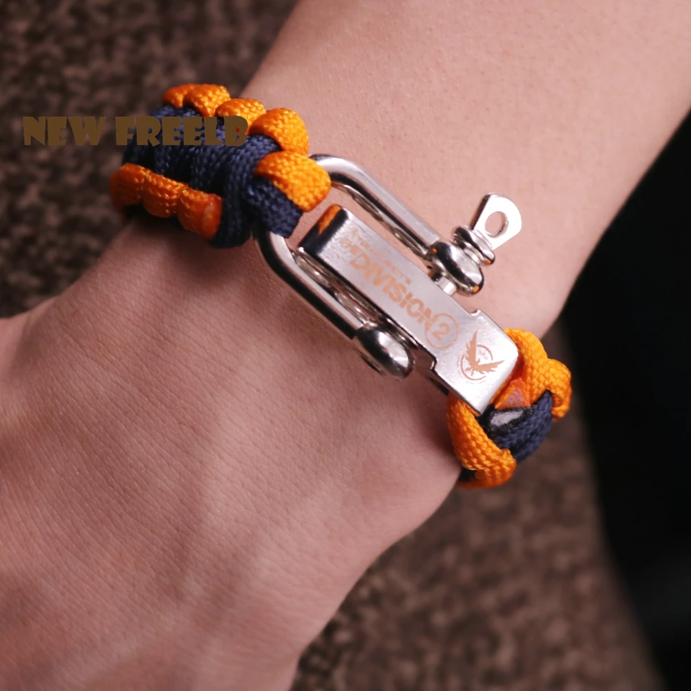 2019 جديد وصول لعبة مجوهرات توم CLANCY'S شعبة 2 Paracord سوار تسلق التنزه في الهواء الطلق بقاء أساور هدية 2019 جديد وصول لعبة مجوهرات توم CLANCY'S شعبة 2 Paracord سوار تسلق التنزه في الهواء الطلق بقاء أساور هدية