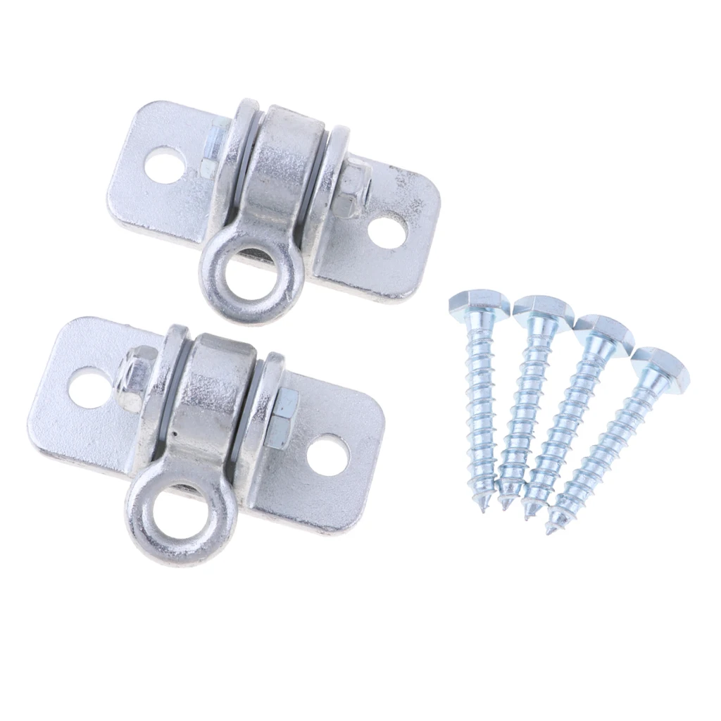 Perfeclan 1 Pair Swing Hanging Hooks Chain Anti-rust Hammock Ceiling Kits With 4 Screws for Swings Sandbag 