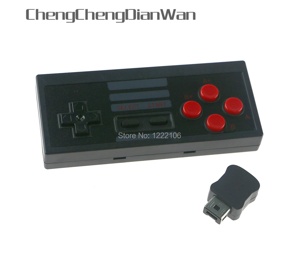 

ChengChengDianWan 6pcs Mini Classic Edition Wireless Gamepad USB Gaming Controller Gamepad for NES Mini Classic with receiver