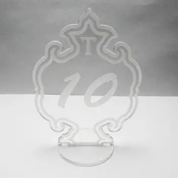 

Acrylic wedding rustic table numbers,Free Standing Numbers centerpiece,table number holder