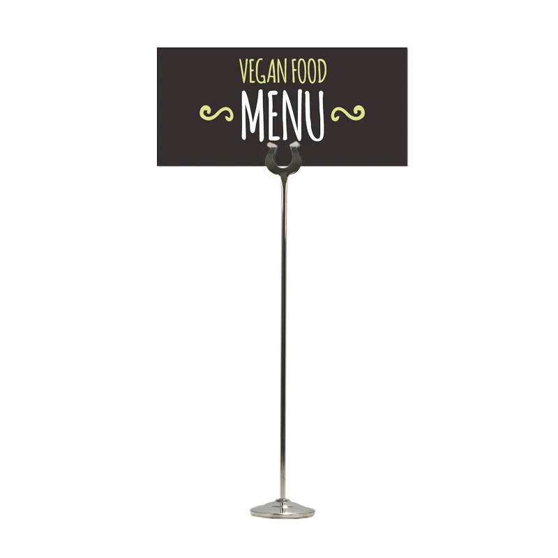 

Metal European And American Style Metal Card Holder & Note Holder Name Card Display Price Tag Memo Clip Food Price Talker Rack