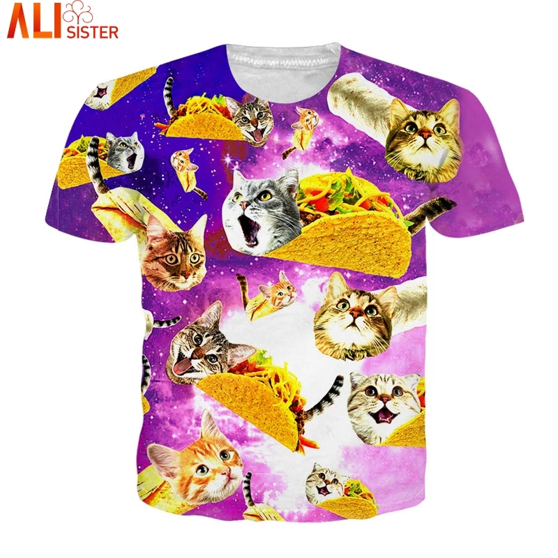 

Alisister Pizza Cat 3D T Shirt EUR Size Funny Tee Shirts Camisa Masculina Men Women Casual Tops Summer Unisex T-Shirt Dropship