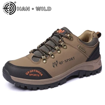

High Quality Man Genuine Leather Climbing Shoes New Spring Autumn Brand Outdoor Mens Cool Trekking Mountain Waterproof Shoes