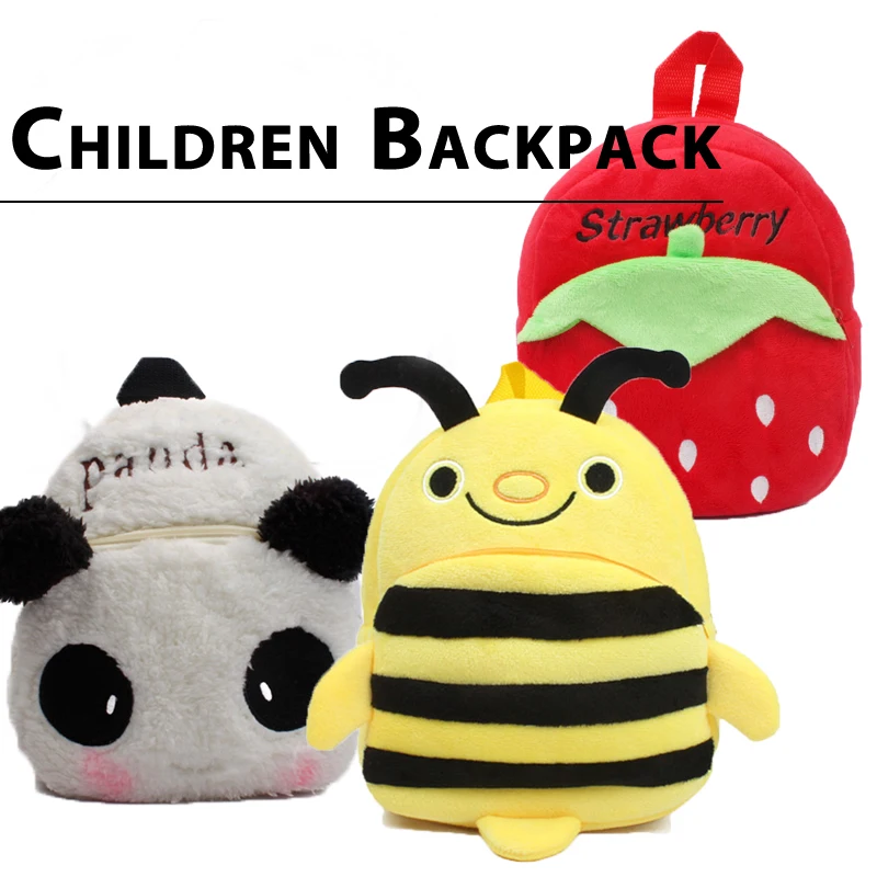 الكرتون حقيبة التخزين أفخم الأطفال الظهر الحيوان الاطفال الحقائب المدرسية على ظهره الفتيات الفتيان لعبة زجاجة Stroage حقيبة