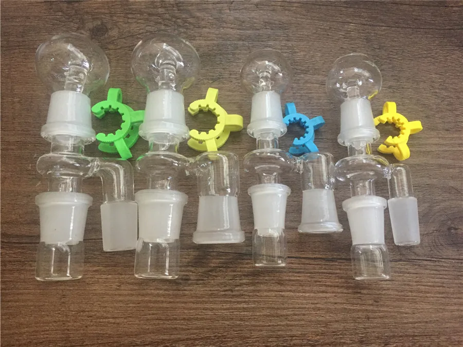 

New Arrival Thick Glass Adapter 14.4mm 18.8mm Male Female Joint Glass Reclaim Ash Catcher Adapter Joint