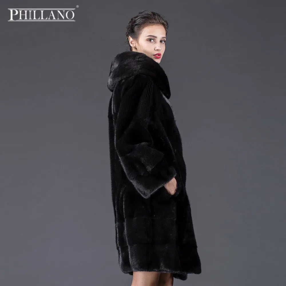 Продажа 2016 PHILLANO Зимнее Пальто для Женщин Высокого Качества Норки Скандинавия