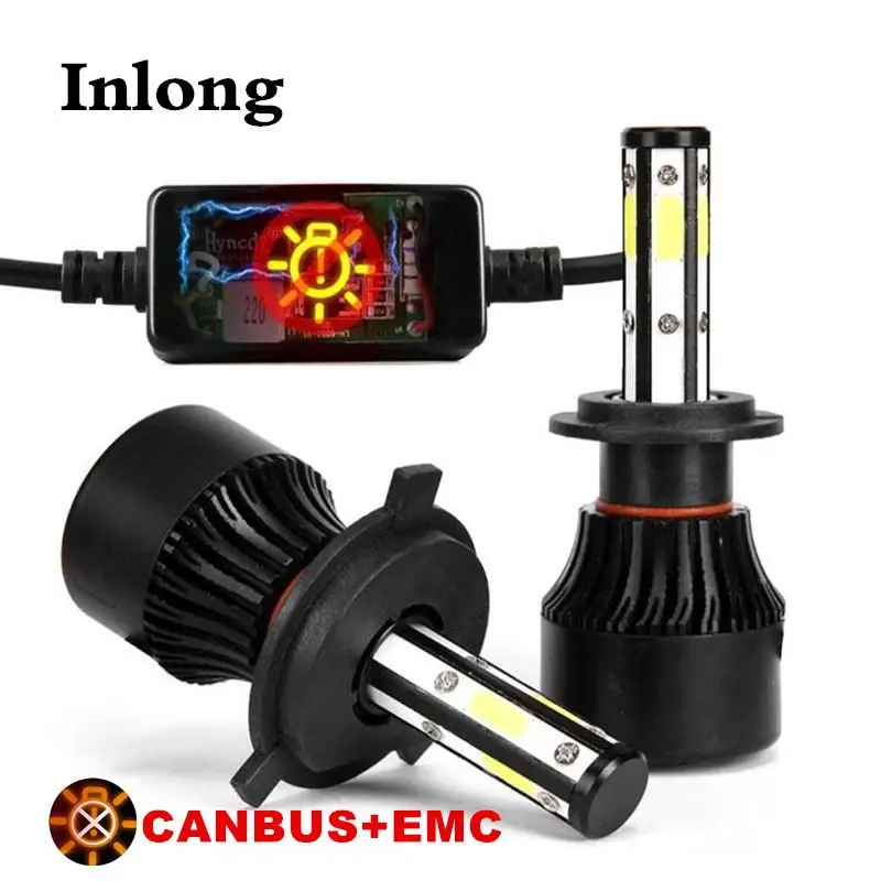 

Inlong 5 Sides 18000LM H7 Car LED Headlight No Error H11 Led Canbus Headlmp Bulb H4 H8 H9 9005 9006 100W Auto Fog Lights 12V 24V