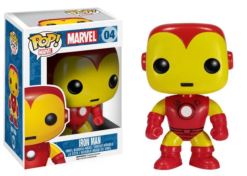 Оригинальная Классическая виниловая экшн фигурка Funko pop Marvel: Железный человек