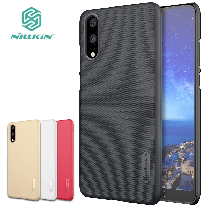 

for Huawei P20 Case Nillkin Super Frosted Shield Hard Back PC Cover Case for Huawei P20 Nilkin Phone Case + Screen Protector