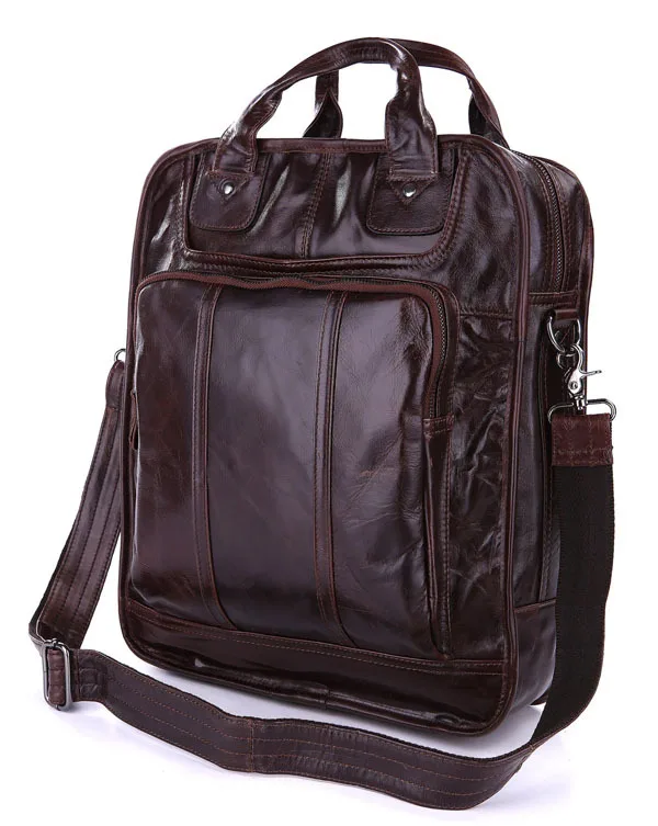 

JMD Retro Real Leather Hiking Backpacks Briefcase Messenger Bag Shoulder Bag Cross Body Bags For Men #7168C