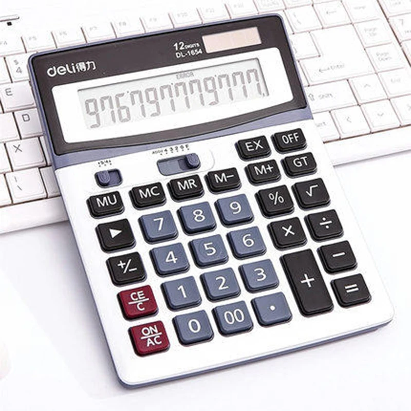ديلي فعالة المحاسبة المالية حاسبة الشمسية أزرار كبيرة متعددة الوظائف المحمولة الأعمال مكتب 1654
