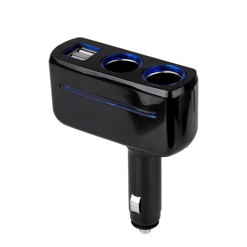 Auto Car Cigarette Lighter Dual USB Quick Charger socket power adapter