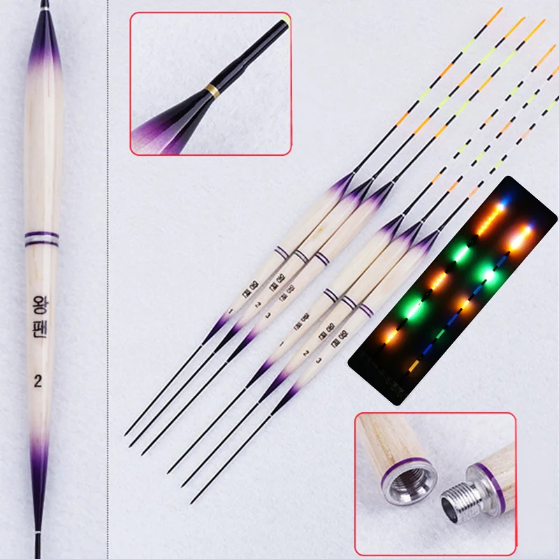 

2019 Night Light Luminous Floats Two Models Light Battery Fishing Stopper 1-3# Balsa Carp Flotador Pesca Fishing Tools Tackles
