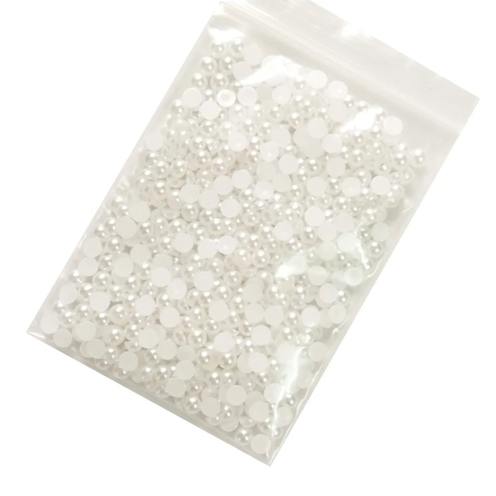 Faux Immitation Pearls 5mm white