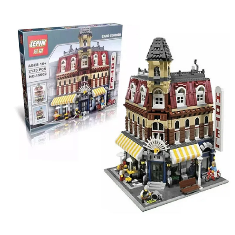 2476Pcs font b Lepin b font 15002 City Street Creator setsBuilding Kit Minifigure Blocks Bricks Compatible