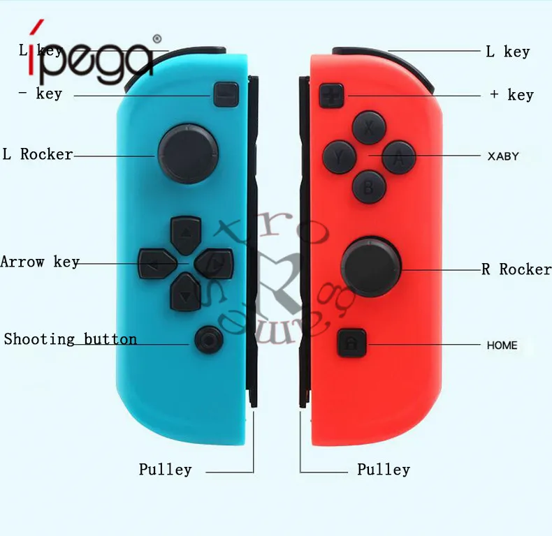 TNS-1810 ДЛЯ NS Joy-Con(L/R) Беспроводные Bluetooth игровые контроллеры Красный Синий геймпад джойстик для консольный переключатель Nintendo