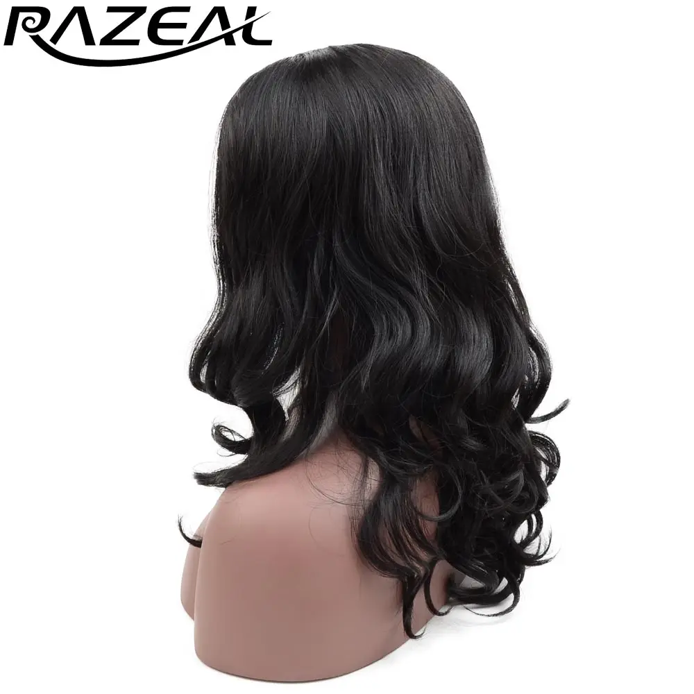 Razeal парики шнурка тела волна синтетический парик фронта шнурка L Shapped с натуральной линией волос для вечерние/косплей парик