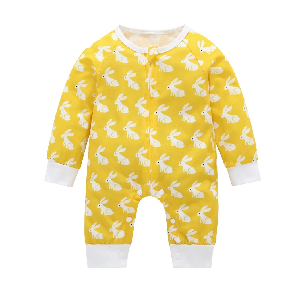 

Rabbit Sleeve Newborn Baby Girl Long Sleeve Long Sleeve Jumpsuit