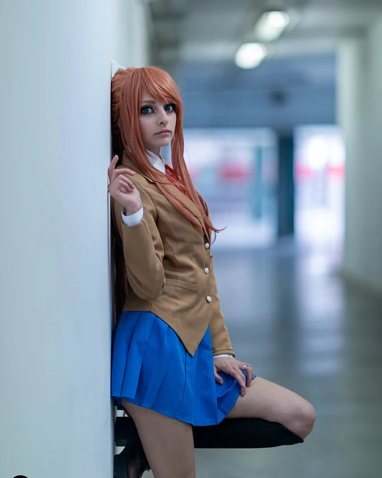 ROLECOS игра Doki Литературный клуб костюмы для косплея Sayori Yuri Natsuki Monika Косплей Костюм Школьная форма женский наряд