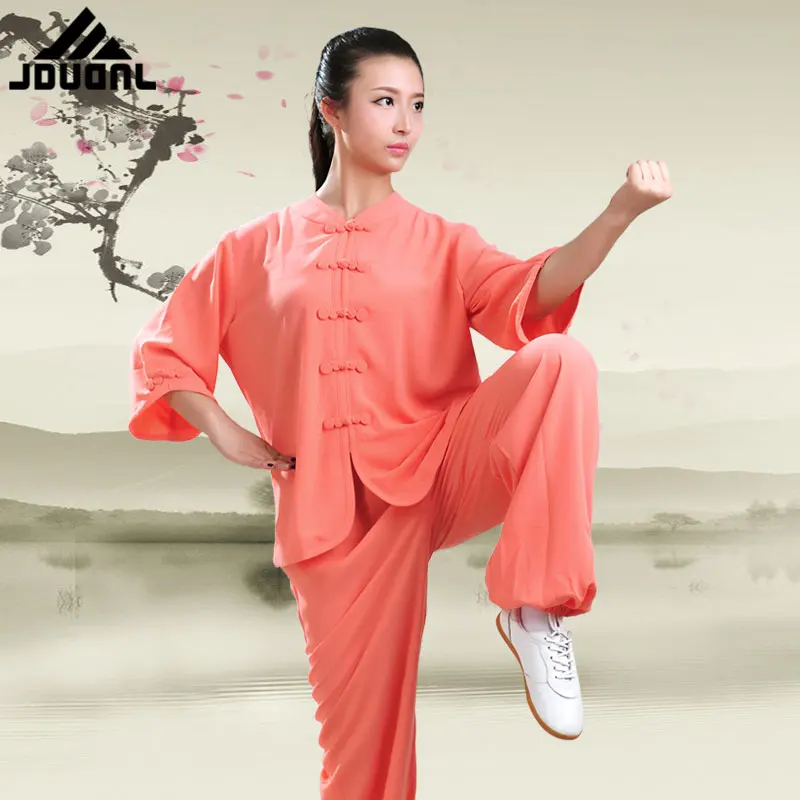 

JDUanL Spring Fall Summer China Tai Chi Uniform for Women Kids,Adults Kung Fu Qigong Outfits Clothing Tops+Pants 2018 DCO