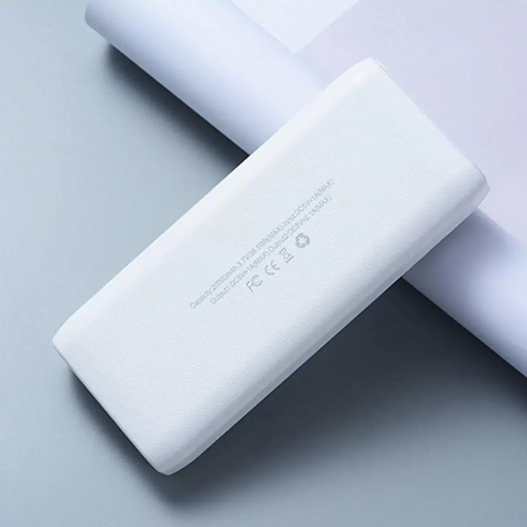 Ультратонкий двойной USB внешний аккумулятор портативный 20000 мАч Быстрая зарядка аварийное пусковое устройство зарядное устройство для iPhone Xiaomi