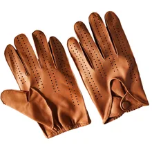 Новое поступление Роскошные мужские перчатки из натуральной кожи оленьей кожи Модные мужские дышащие перчатки для вождения мужские варежки