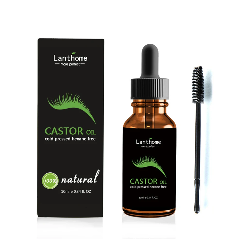 LANBENA Eyebrow Eyelash Growth Liquid Castor Seed Oil Mild Maintenance Nourishing Eyelash Growth Essential Oil Lash Lift TSLM1 - Цвет: 30ml