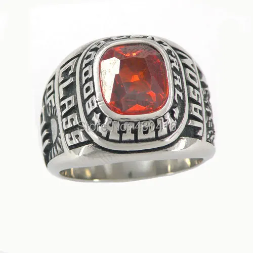 

Stainless steel jewelry high School ring FSR08W76R