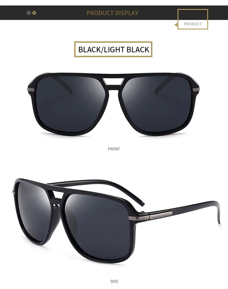 Синие поляризационные солнцезащитные очки для мужчин в стиле ретро, фирменный дизайн, очки для вождения, зеркальные очки для пилота, женские солнцезащитные очки Oculos De Sol UV400