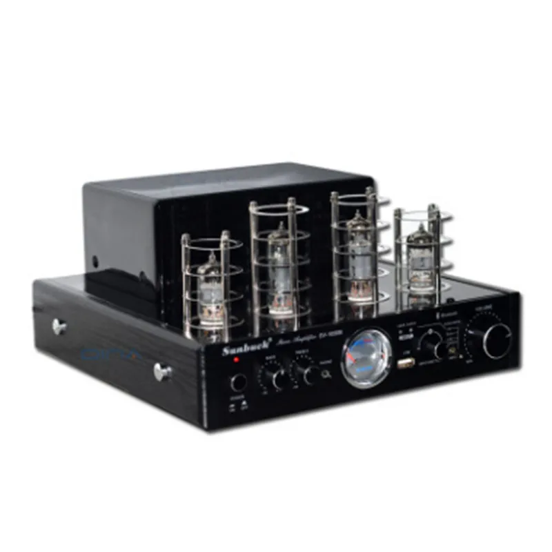 

2018 new MKII 6P1 + 6N1 tube Bluetooth USB BT AUX AC 220V 2.0 channel 25W + 25W high power HiFi audio Tube amplifier