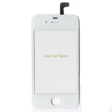 10 ШТ. Новый Передняя Стеклянная Линза + Сенсорный Экран Digitizer Для iPhone 4S Замена ЖК-Экран Мобильного Телефона Случае Черный/белый