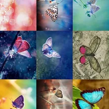 3D бабочка цифровая печать маслом для печати ткань для самостоятельного окрашивания сшивание лоскутов по принципу "сделай сам" ткань Скрапбукинг для кошелек сумка Декор стены 15 см