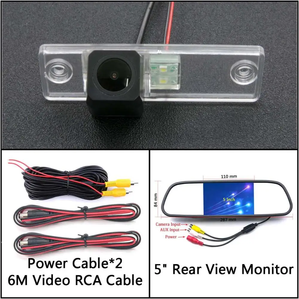 Cam N 5 inch Mirror Full HD камера заднего вида Камера для Toyota Corolla Verso Spacio E121 4runner N210 N280 SW4 секвойи Стоянкы Автомобилей Автомобиля ЖК-дисплей зеркальный монитор - Название цвета: Cam N 5 inch Mirror