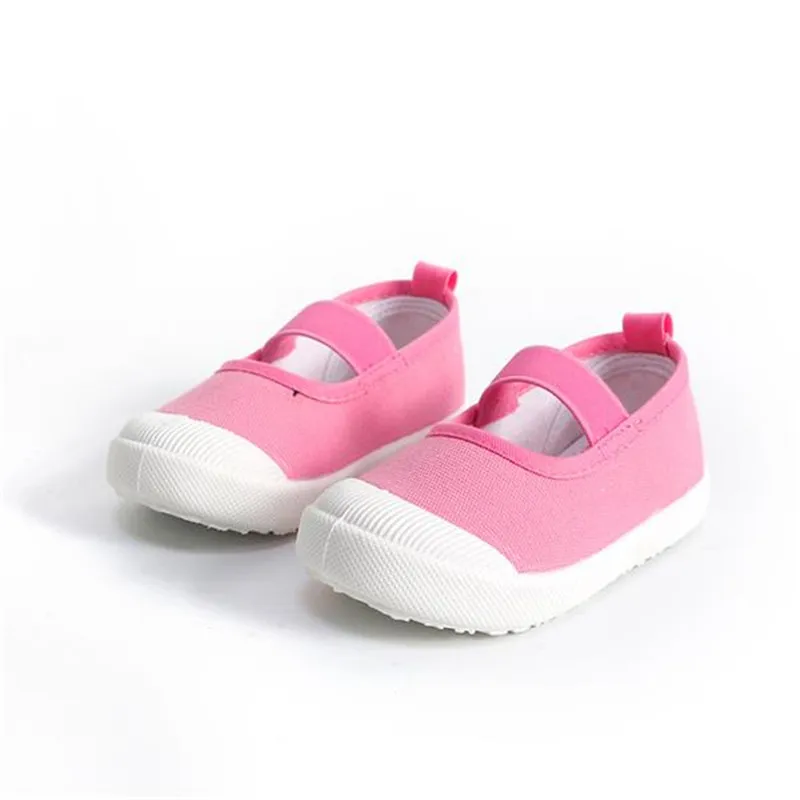 Осенняя детская обувь для маленьких девочек; Повседневная Осенняя обувь для малышей; детские кроссовки для школы на плоской подошве; милая холщовая обувь с кроликом - Цвет: 913 Pink