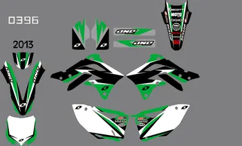 

0396 motorcycle Team Graphic & Backgrounds Decal Stiker Kits for Kawasaki KXF450 2013