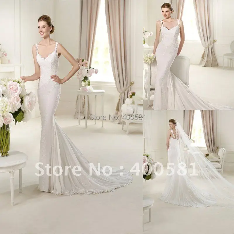 Perfect Mermaid Fitted Sweep Train Appliqued Chiffon Gown