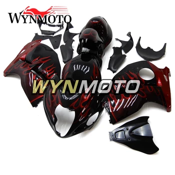 

ABS Plastic Injection Gloss Black Red Flame Body Kit For Suzuki GSXR1300 Hayabusa 1997 - 2007 Bodywork New Motorcycle Fairings