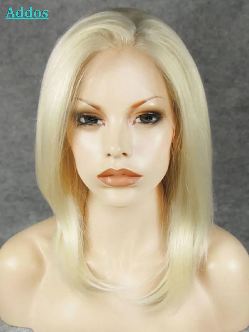 

Fabulous Nature Brown/Black/ Blonde 100% Kanekalon Lace Front Wig European And American Fashion Wigs
