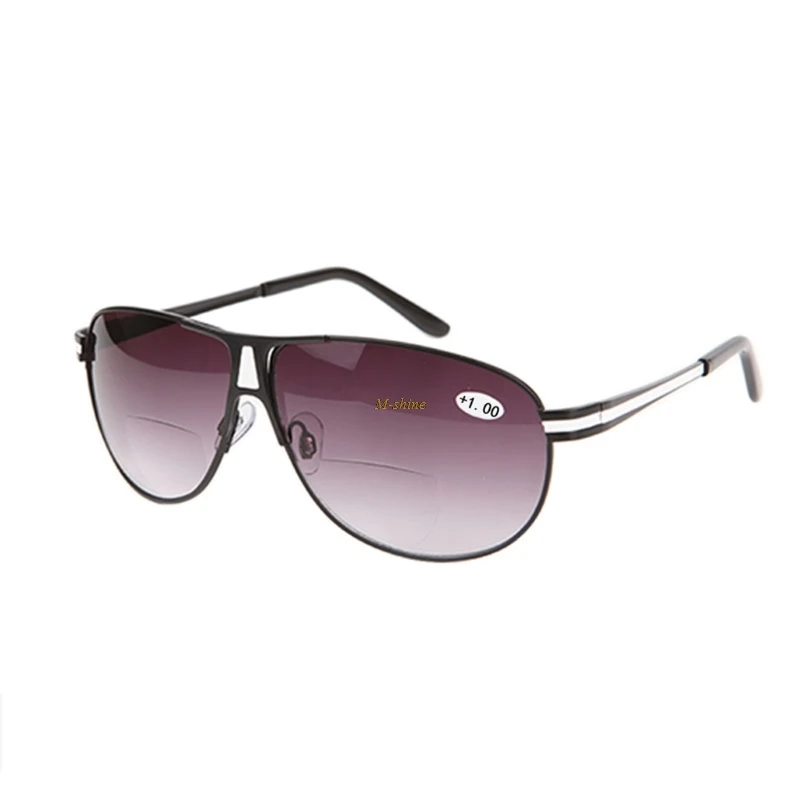 Изысканные винтажные классические мужские и женские бифокальные очки для чтения+ 1,0 до+ 3,5 солнцезащитные очки унисекс подарок A31_18 - Цвет оправы: Черный