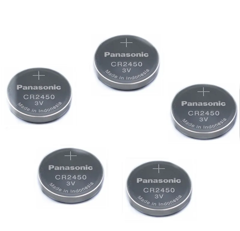 5 шт./лот новый оригинальный литиевый кнопочный аккумулятор Panasonic CR2450 CR 2450 3 в