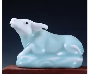 

Year of the monkey rabbit rat ox tiger dragon snake horse sheep rooster dog pig celadon ornaments home statue