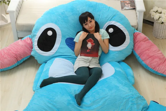 

new High Quality Stitch Bed 220cm X 150cm Super Cute Giant Stitch Tatami Bed Carpet Sofa Free Shipping